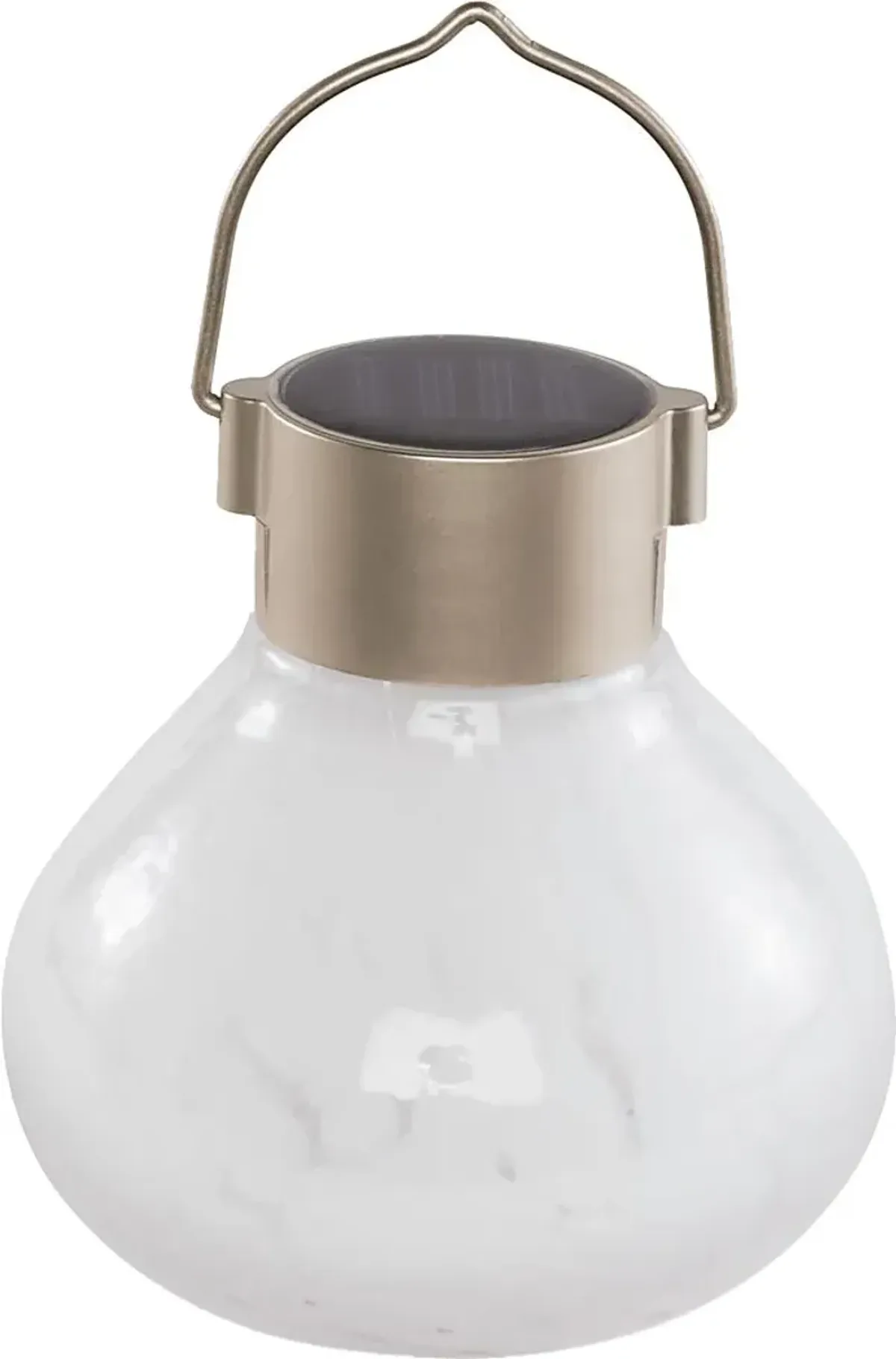 Emberley White Outdoor Solar Lantern