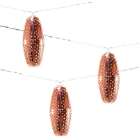 Starry Notes Copper Outdoor Solar String Lights