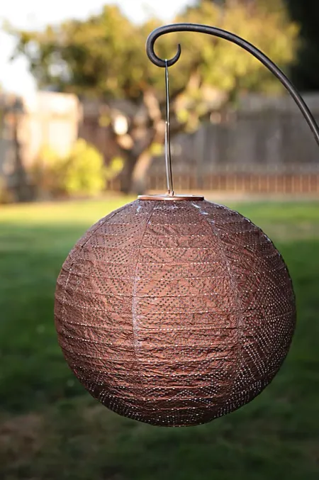 Aliana Copper Outdoor Solar Lantern