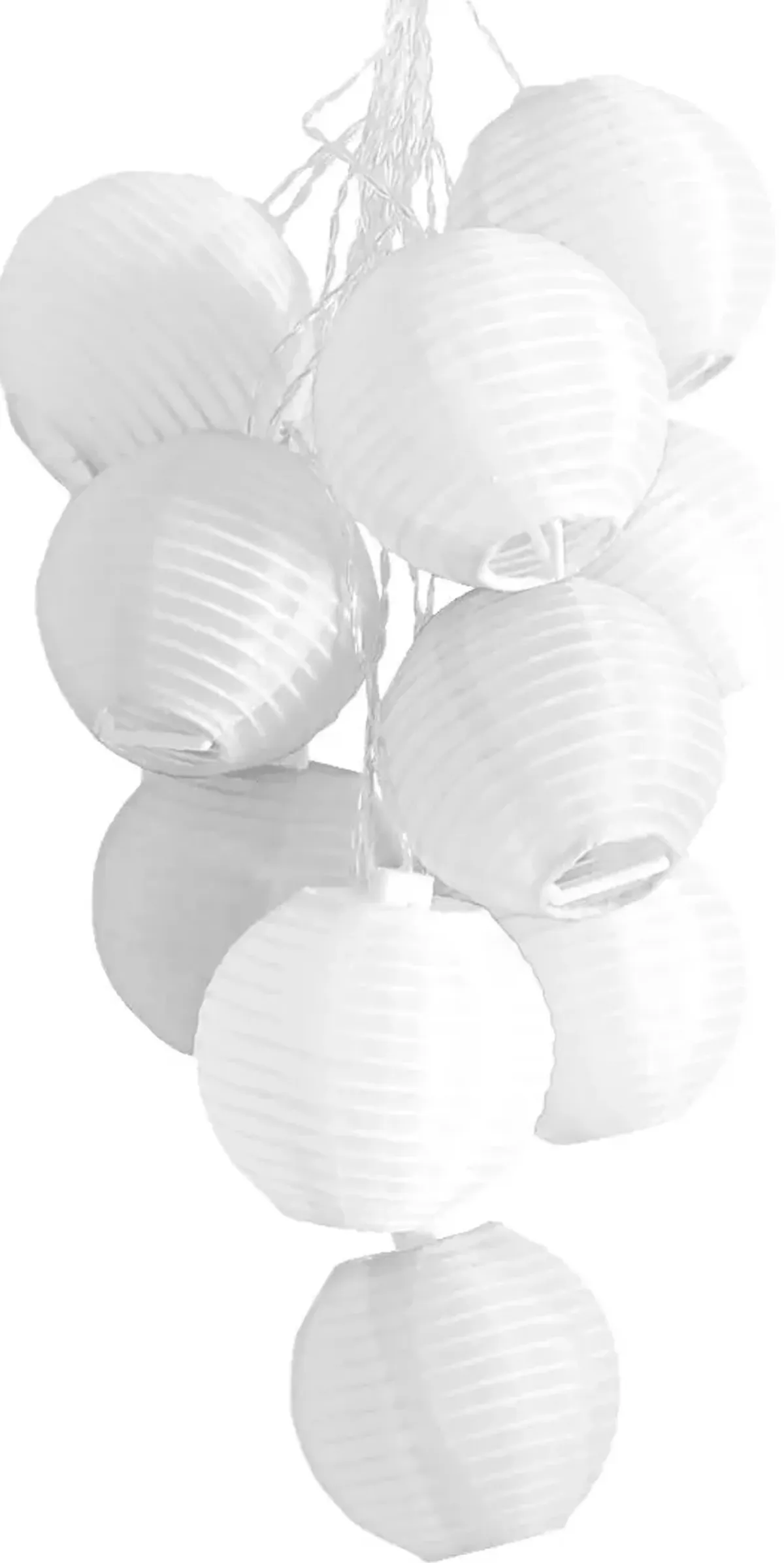 Bubbling Bauble White Outdoor Solar String Lights