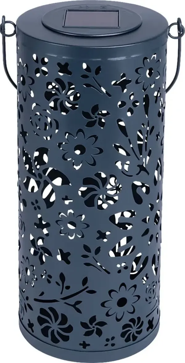 Blossom Hill Midnight Outdoor Solar Lantern