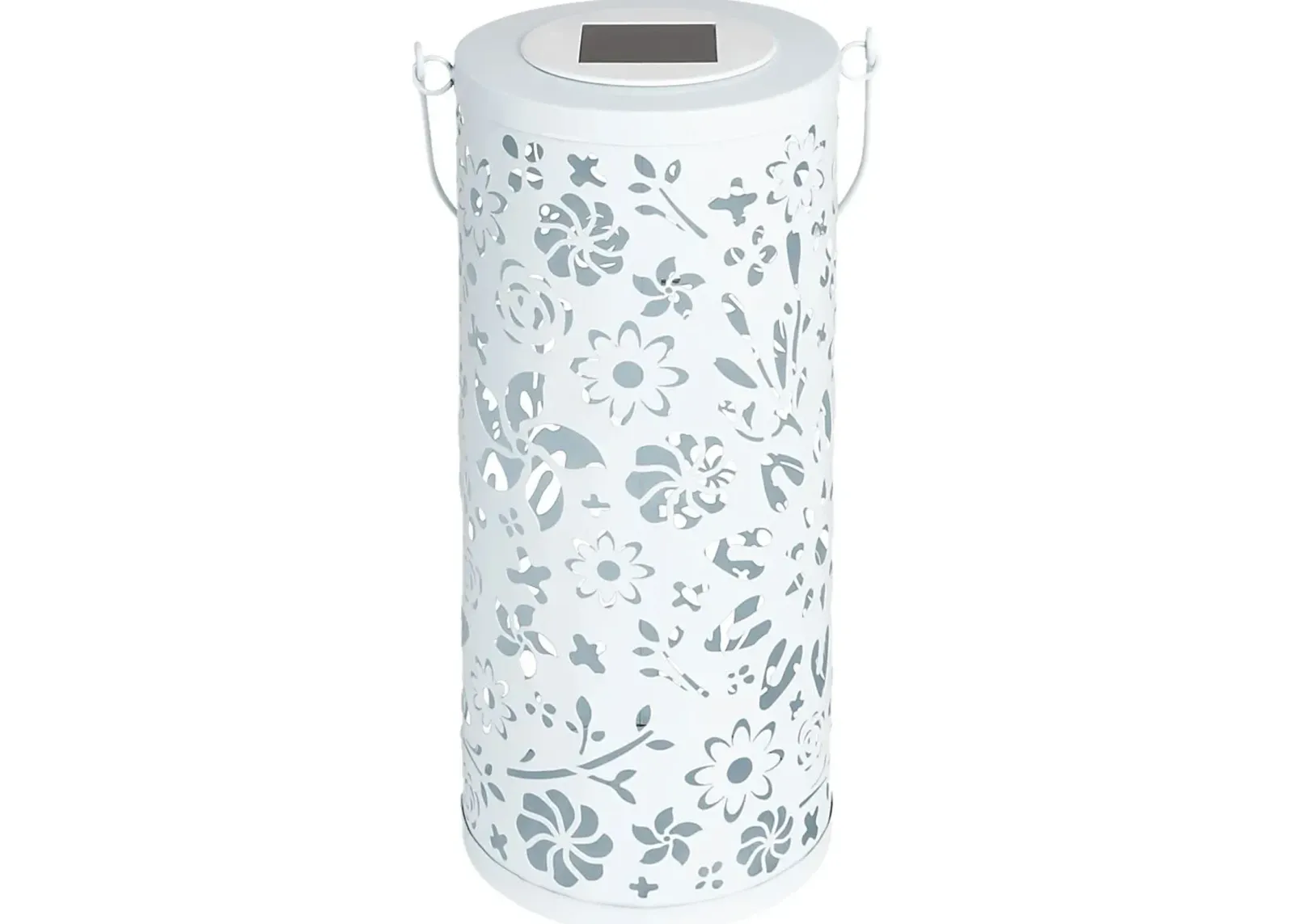 Blossom Hill White Outdoor Solar Lantern