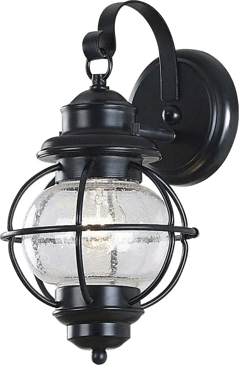 Ocracoke Black Outdoor Small Wall Sconce