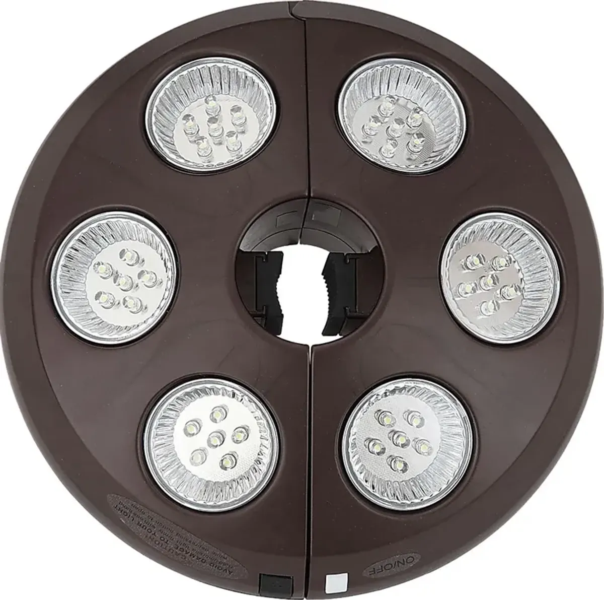 Drumlin Vega Bronze Outdoor Umbrella Light