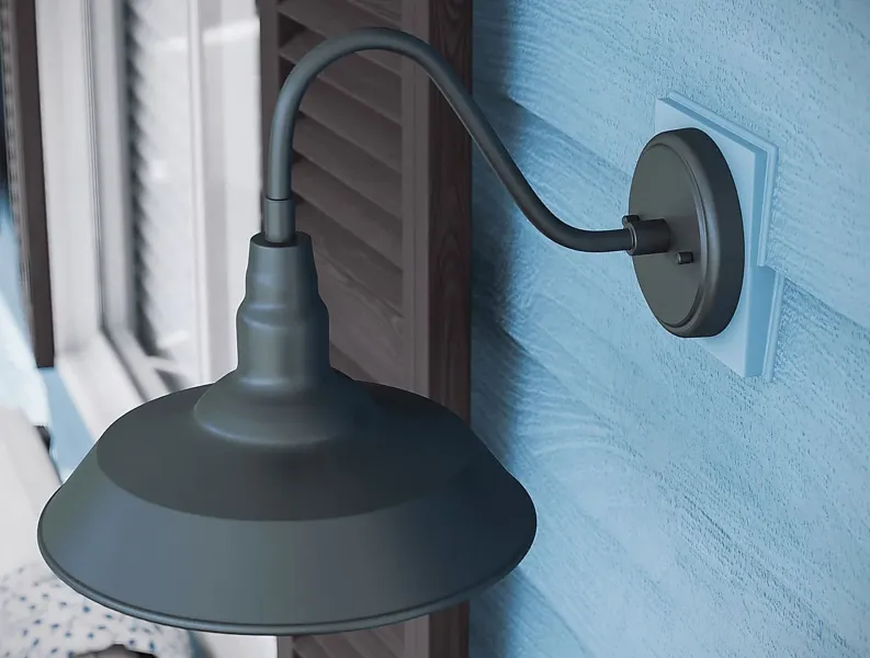 Nogales Black Outdoor Small Wall Sconce
