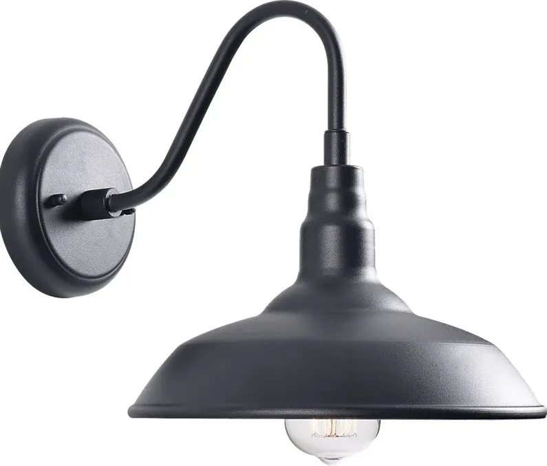 Nogales Black Outdoor Small Wall Sconce