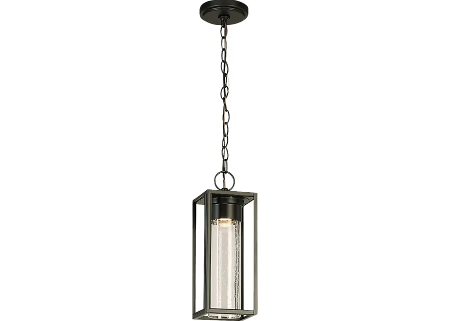 Placer Post Black Outdoor Pendant