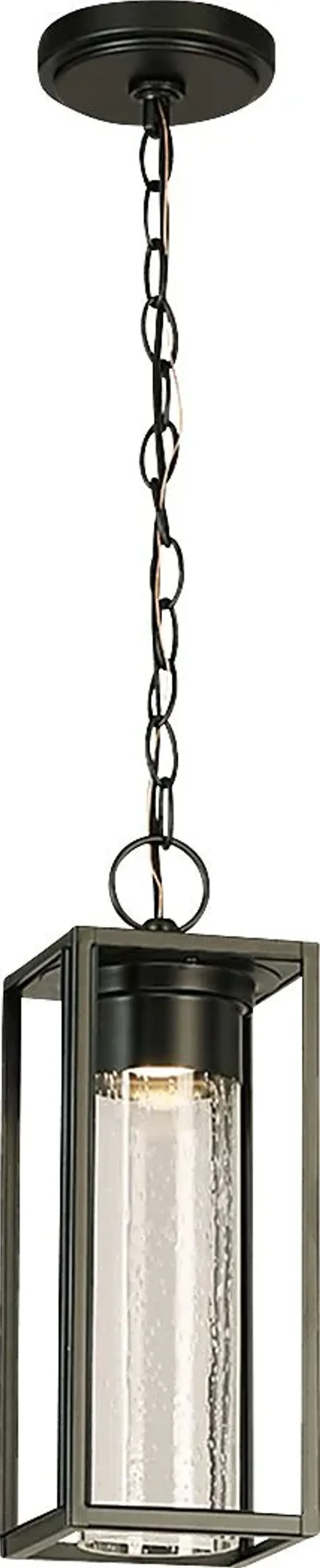 Placer Post Black Outdoor Pendant