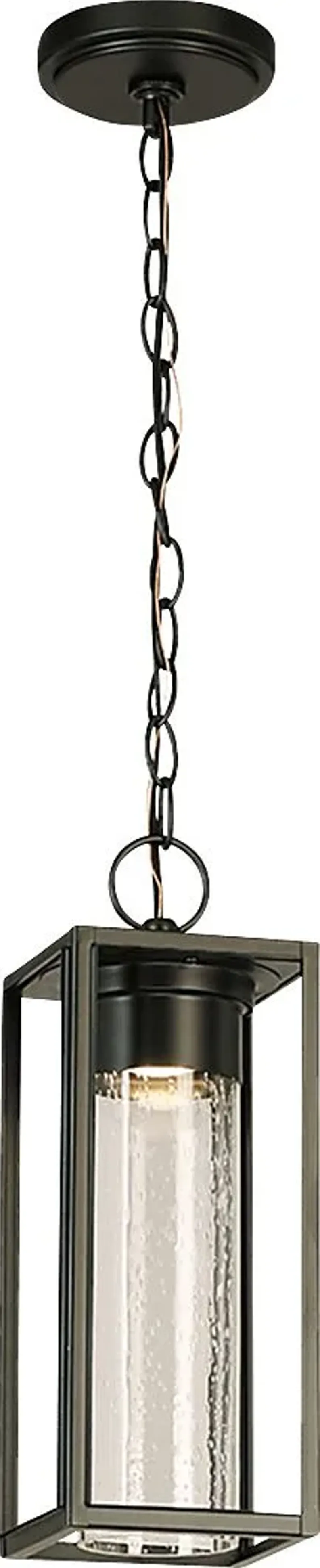 Placer Post Black Outdoor Pendant