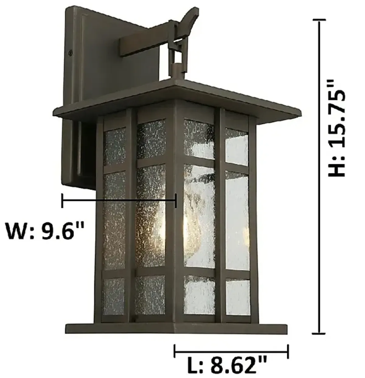 Gippy Hills Bronze Outdoor Sconce