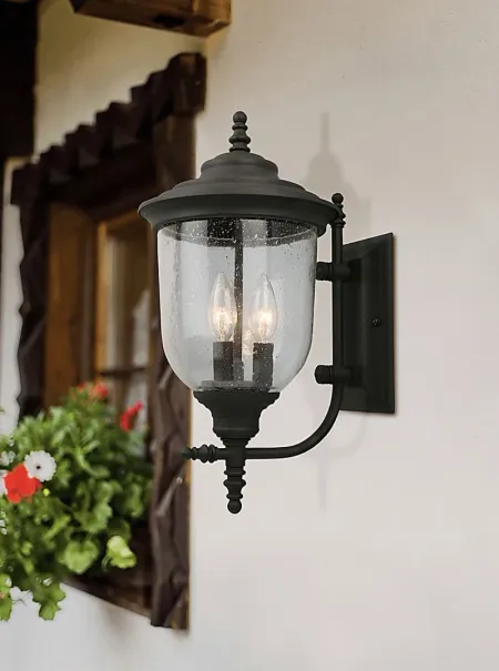 Terrell Road Black Outdoor Sconce