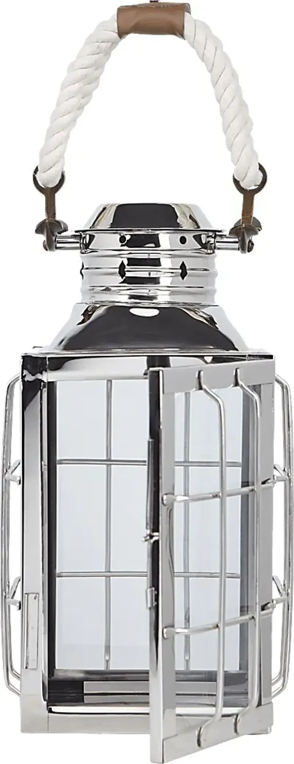 Admiral Cove Silver Medium Indoor/Outdoor Lantern