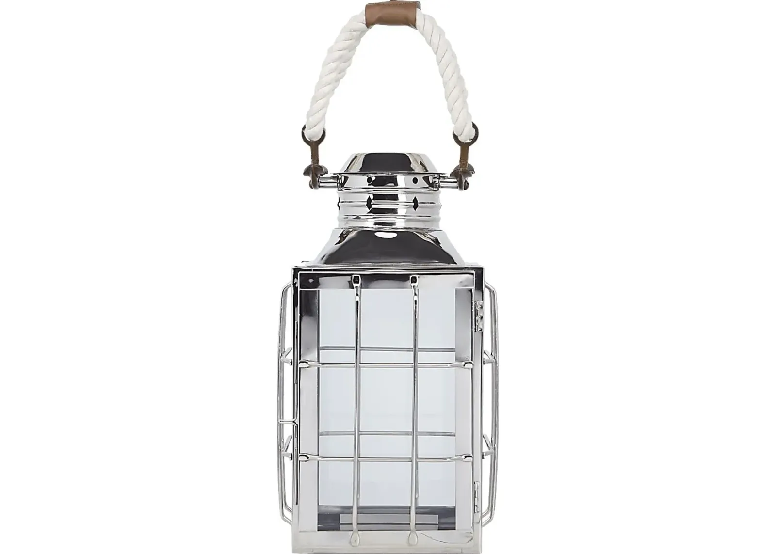 Admiral Cove Silver Medium Indoor/Outdoor Lantern