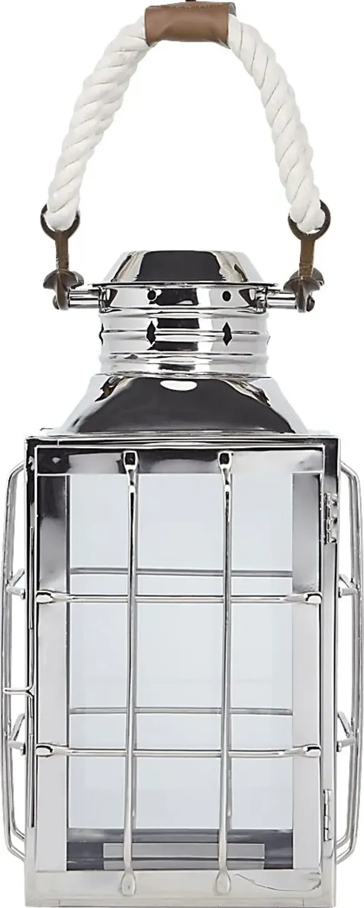 Admiral Cove Silver Medium Indoor/Outdoor Lantern