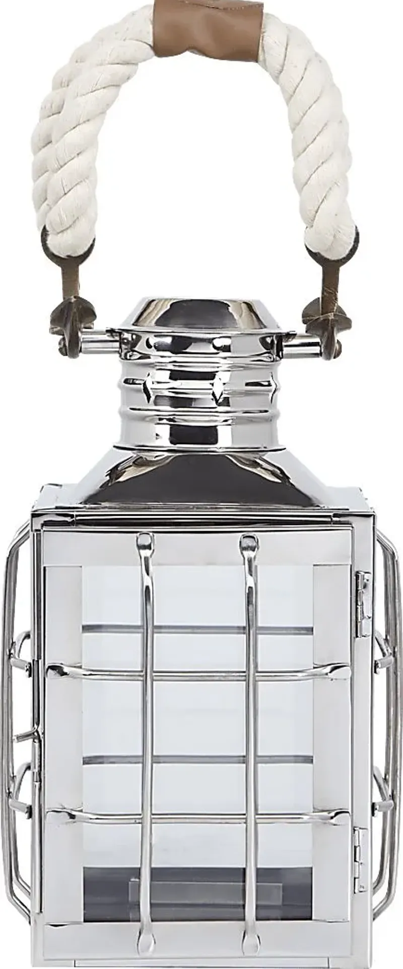 Admiral Cove Silver Small Indoor/Outdoor Lantern