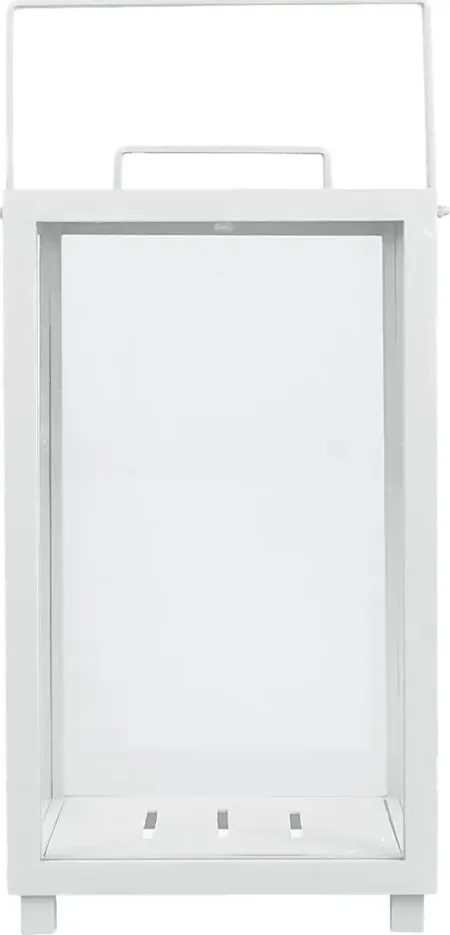 Alenna White Large Indoor/Outdoor Lantern