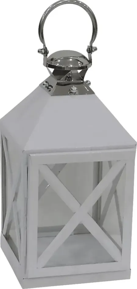 Port Talba Silver Small Indoor/Outdoor Lantern