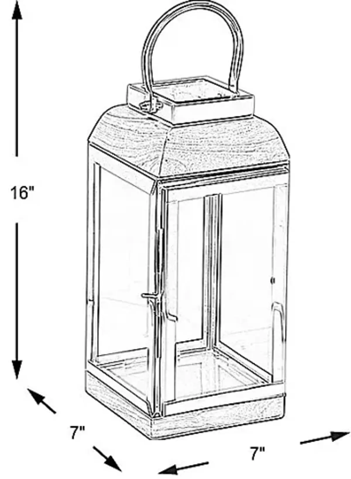 Lucerna Silver Small Indoor/Outdoor Lantern