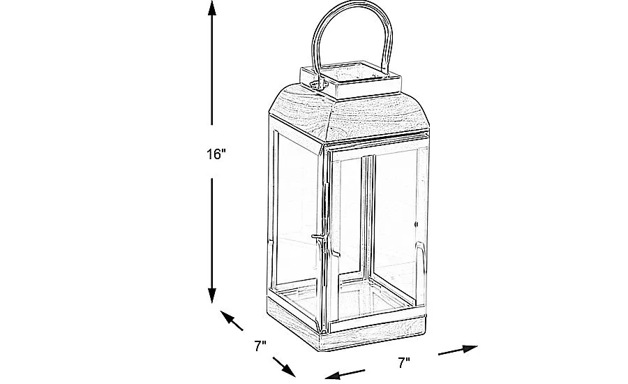 Lucerna Silver Small Indoor/Outdoor Lantern