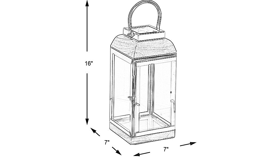 Lucerna Silver Small Indoor/Outdoor Lantern