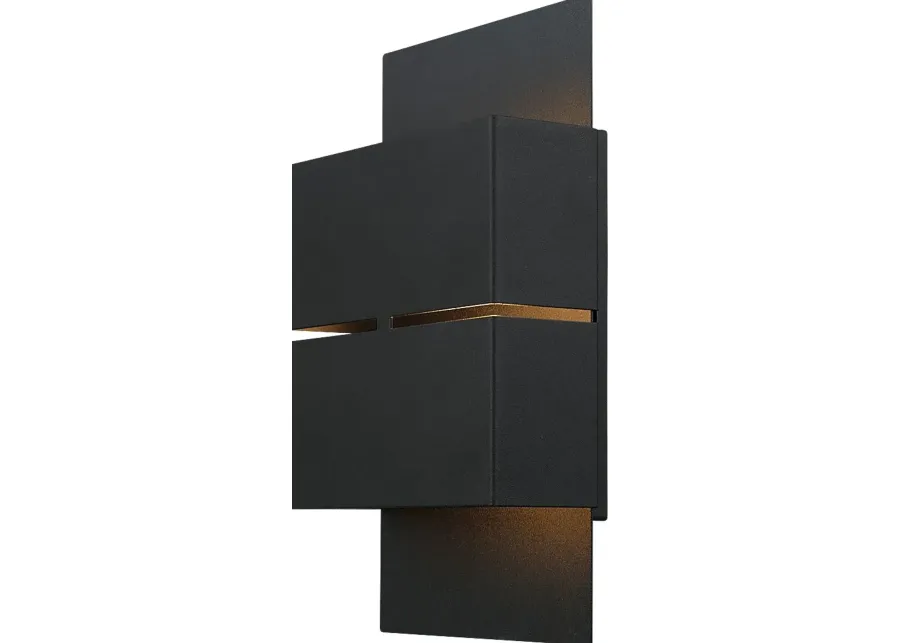 Gagne Lake Black Outdoor Sconce