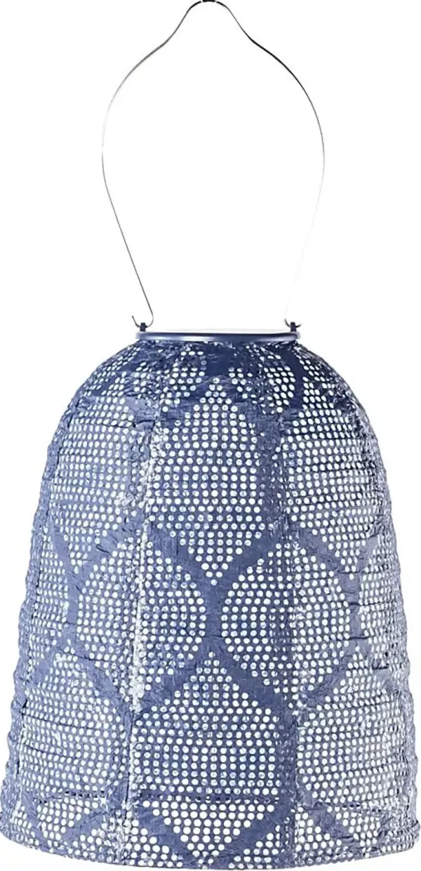 Grello Peak Outdoor Blue Solar Lantern