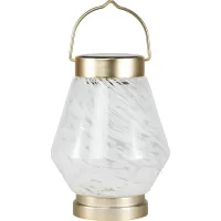 Zipton Isle Outdoor White Solar Lantern