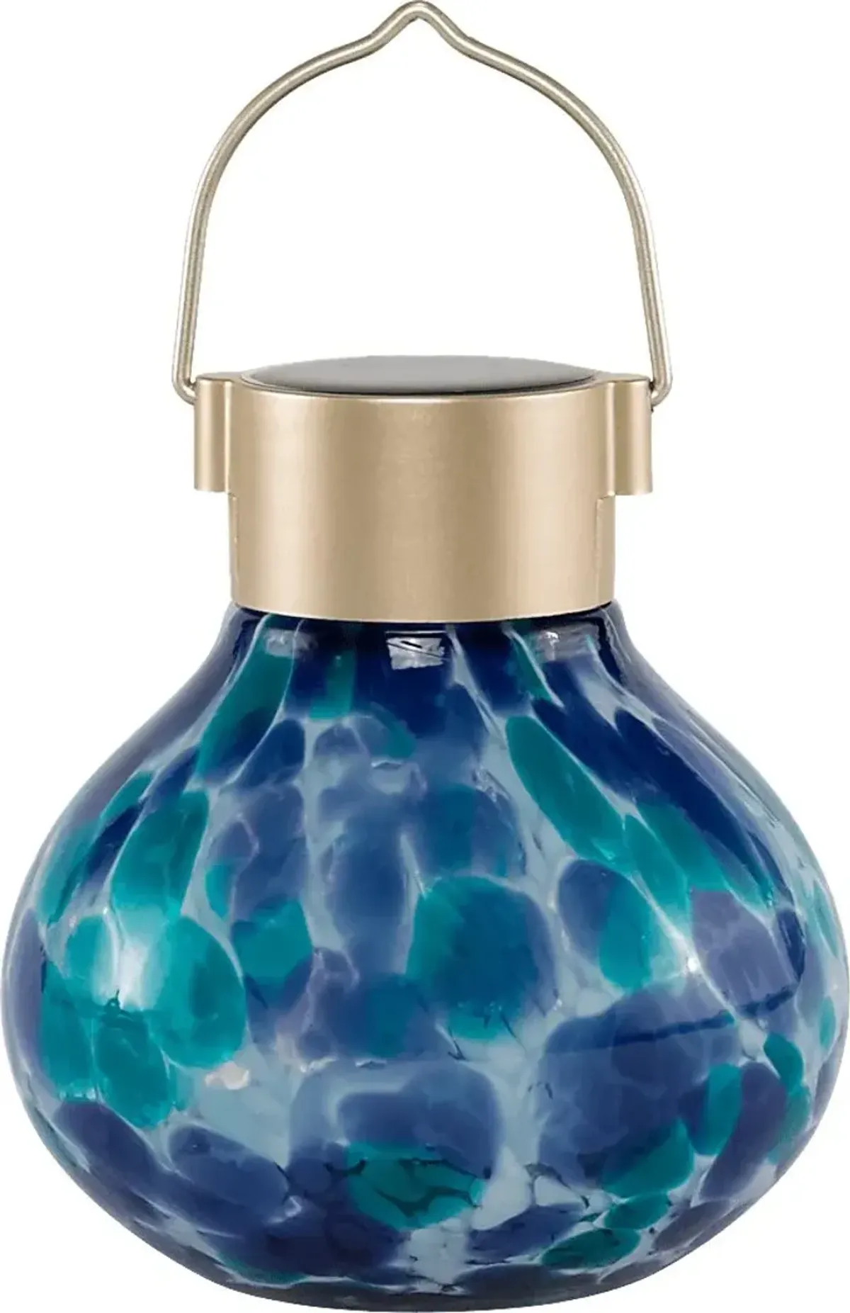 Wigly Trail Outdoor Blue Solar Lantern