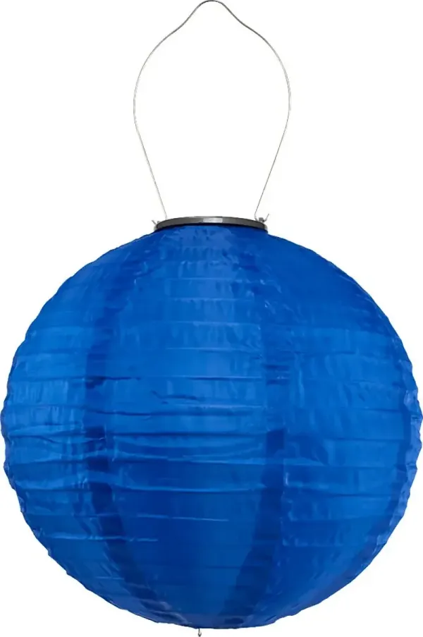 Vense Island Outdoor Blue Solar Lantern