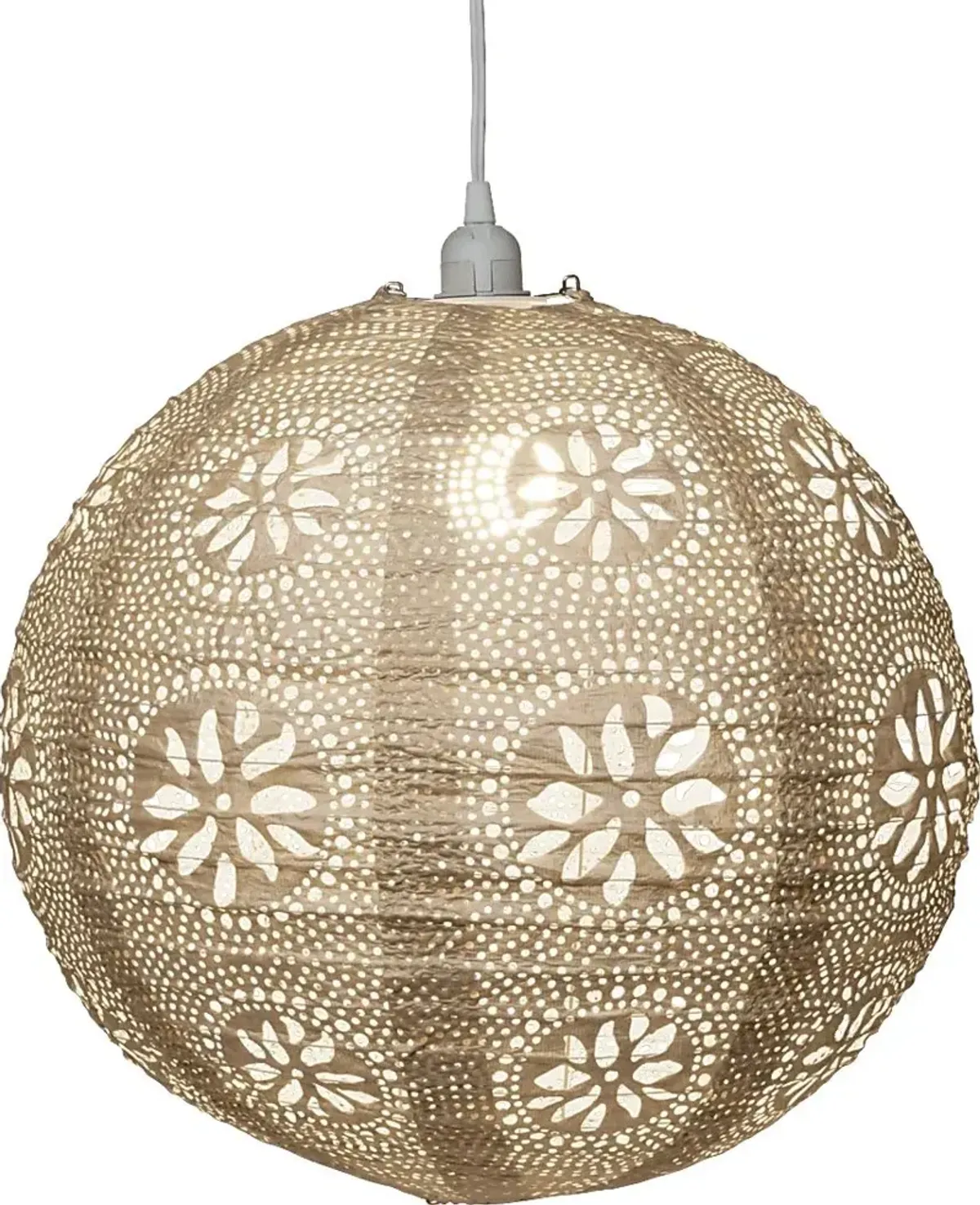 Mino Oaks Outdoor Cream Lantern