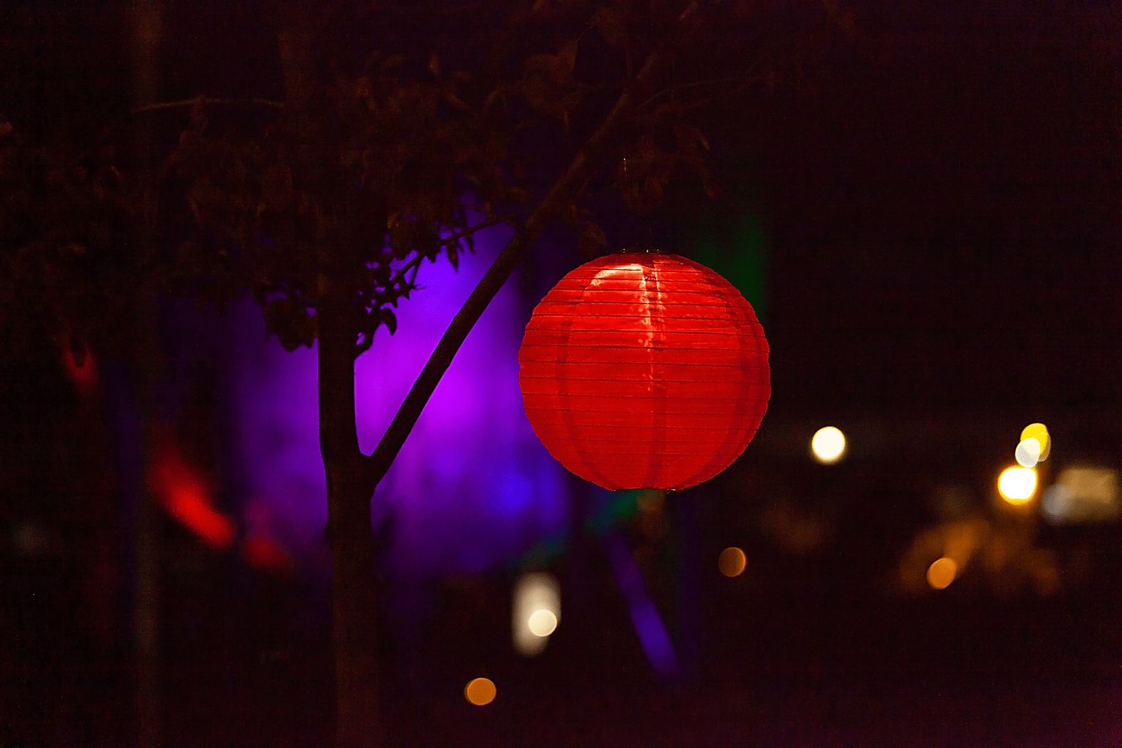 Vense Island Outdoor Red Solar Lantern