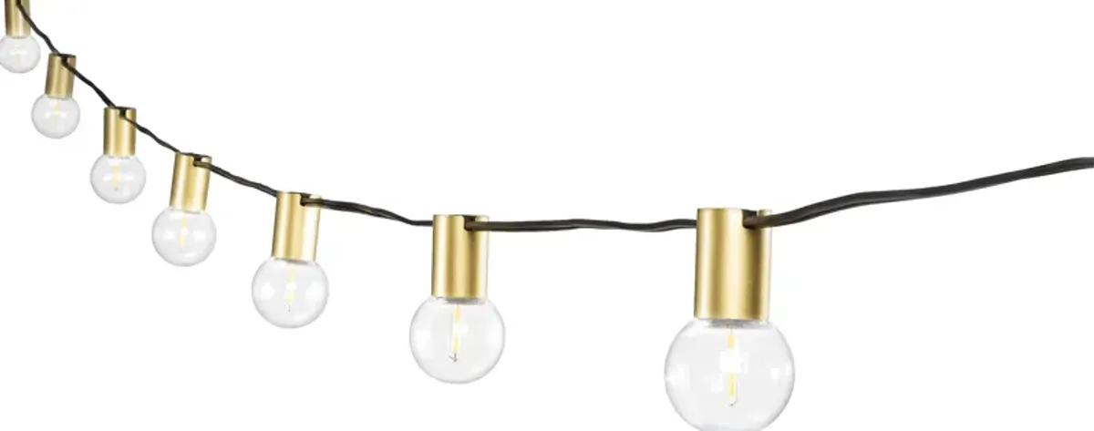 Quis Loop Outdoor Gold String Lights