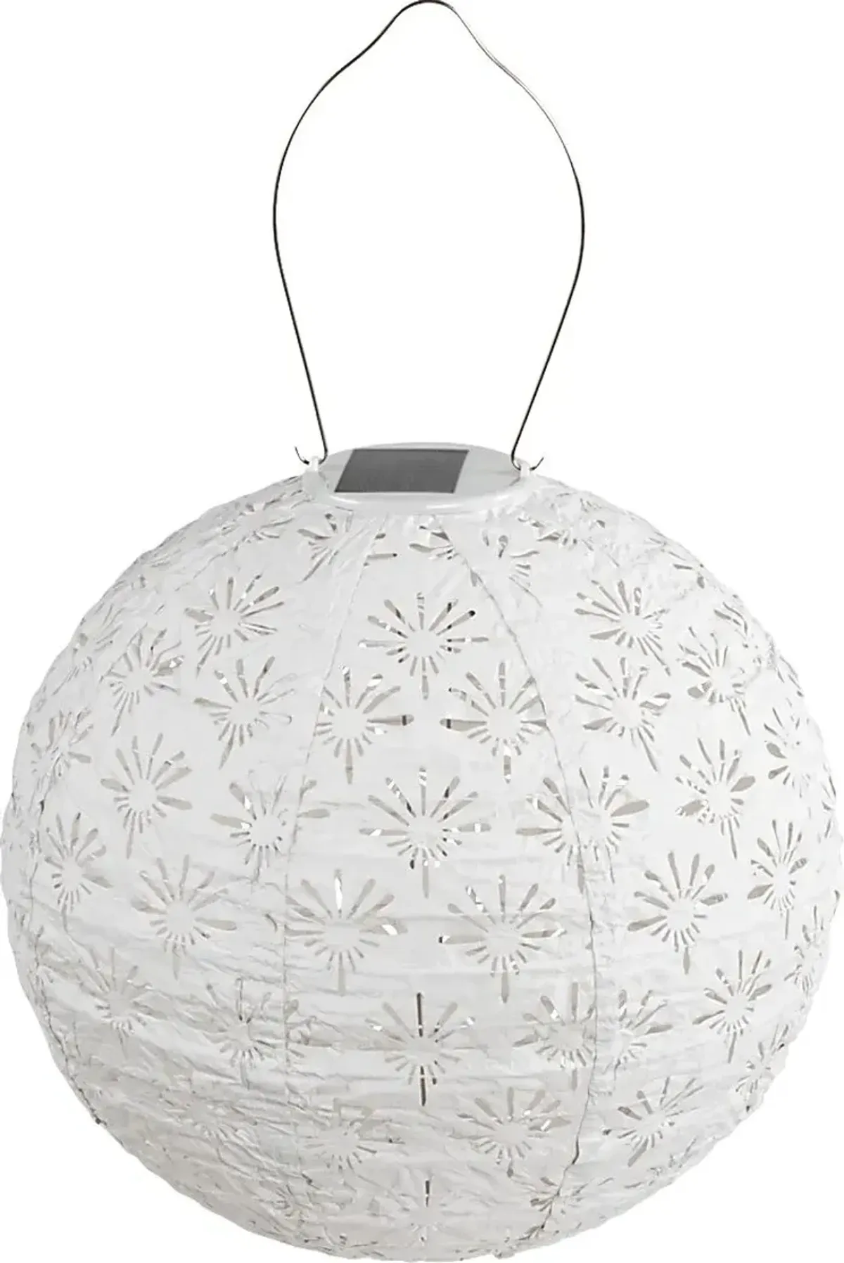 Eger Club Outdoor White Solar Lantern