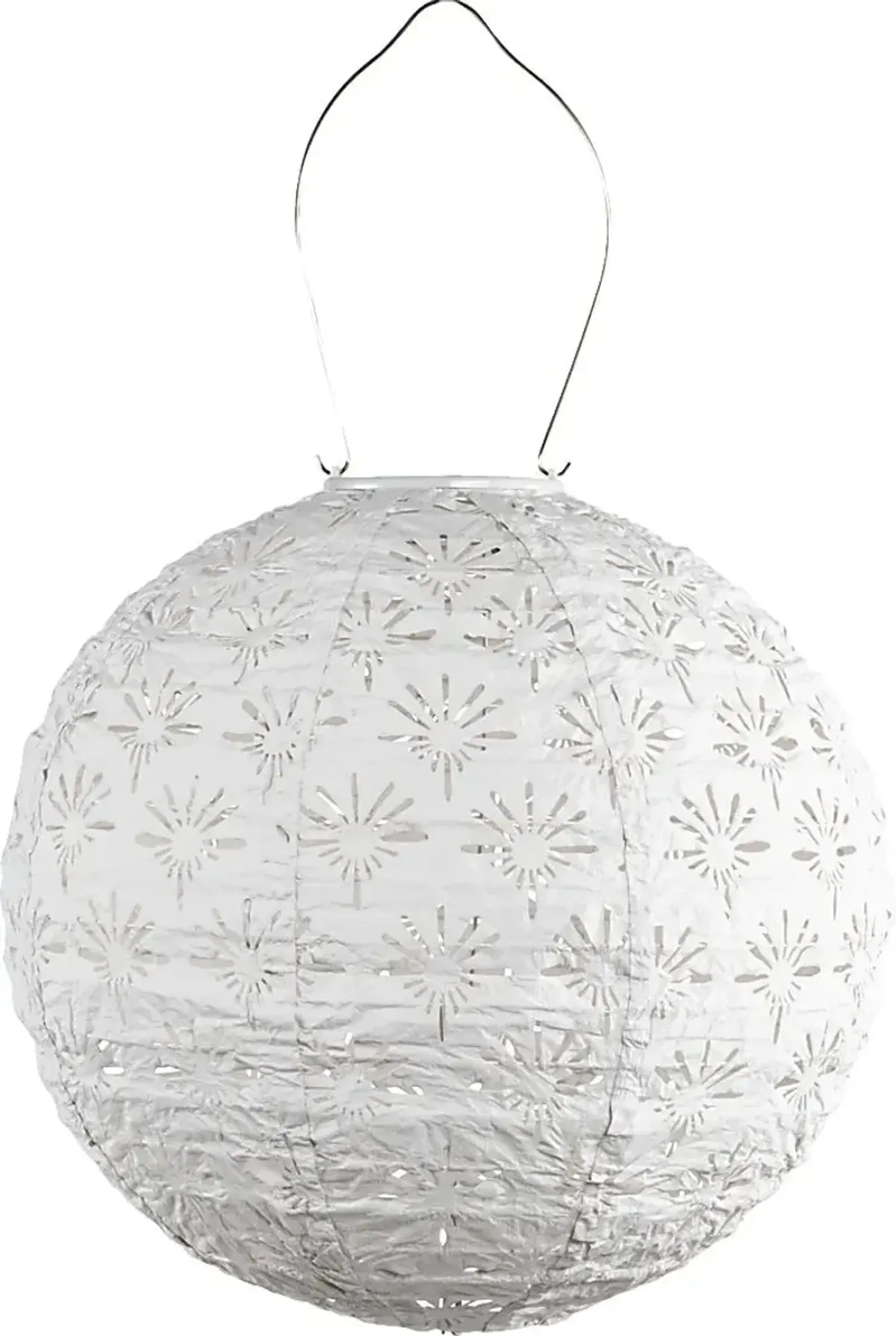 Eger Club Outdoor White Solar Lantern