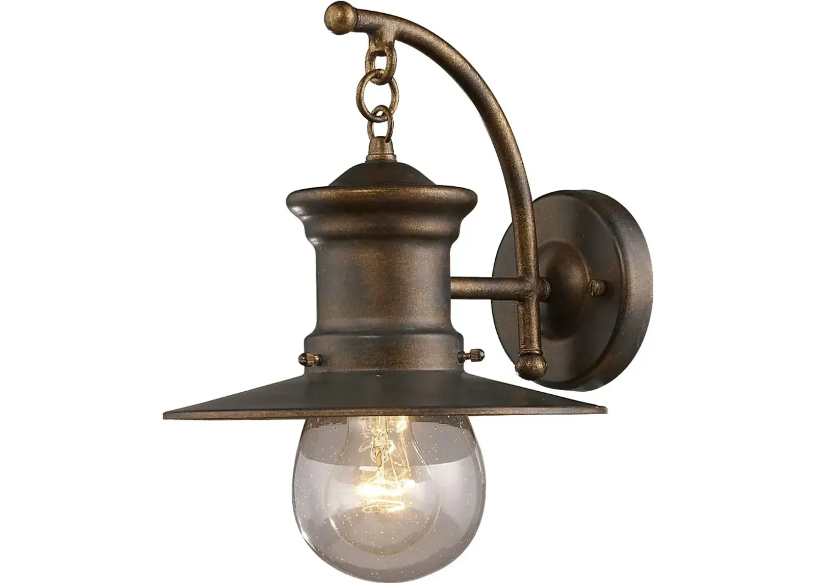 Azaline Brown Large Outdoor Wall Sconce