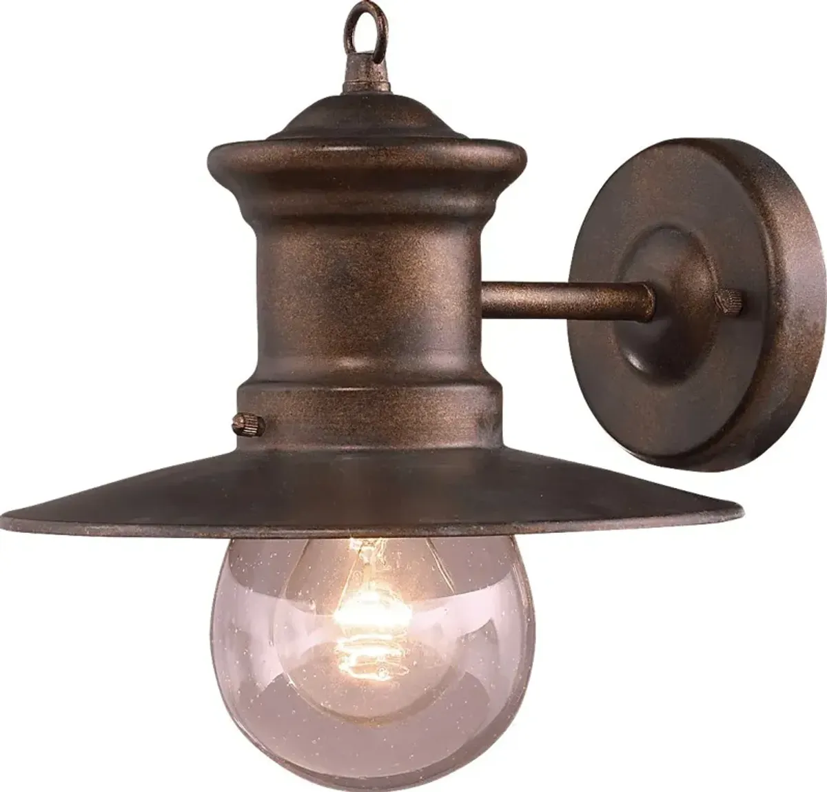 Azaline Brown Outdoor Wall Sconce