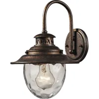 Harbor Cove Brown Outdoor Wall Sconce