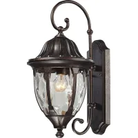 Linendale Brown Outdoor Wall Sconce