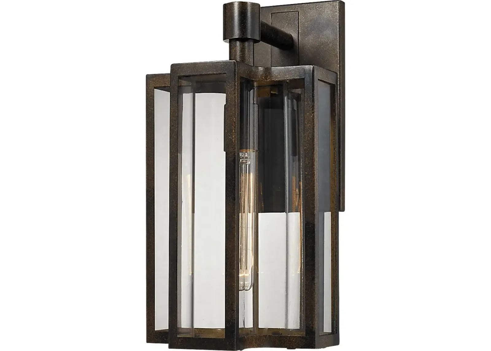 Allenwood Brown Outdoor Wall Sconce