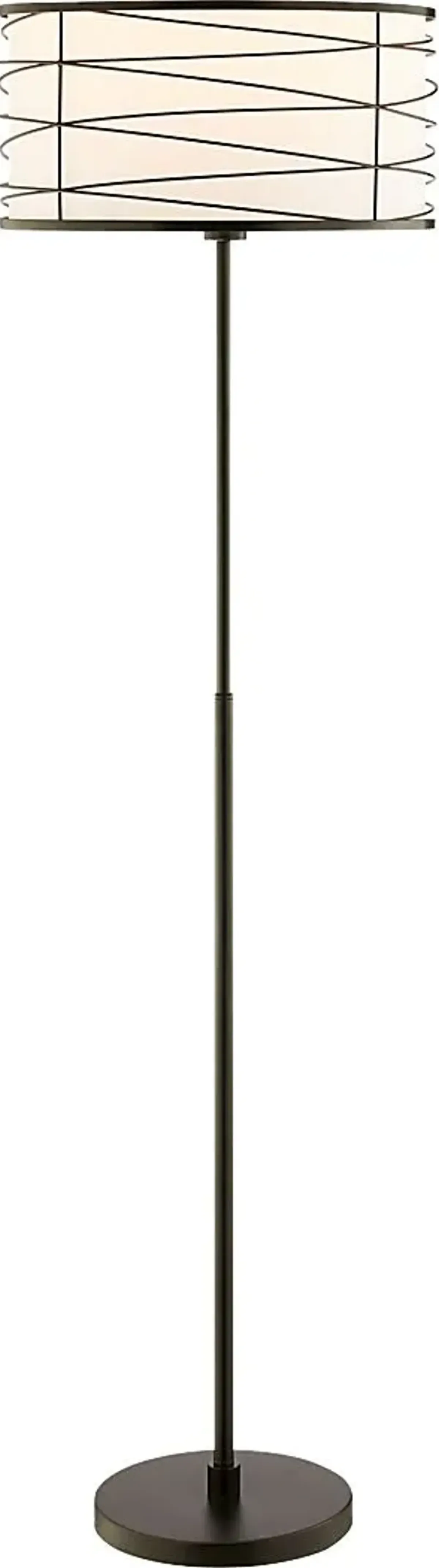 Volusia Gate Black Outdoor Floor Lamp