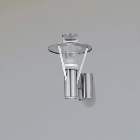 Perrott Bend Silver Outdoor Sconce