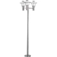 Perrott Bend Silver Outdoor 3 Light Floor Lamp