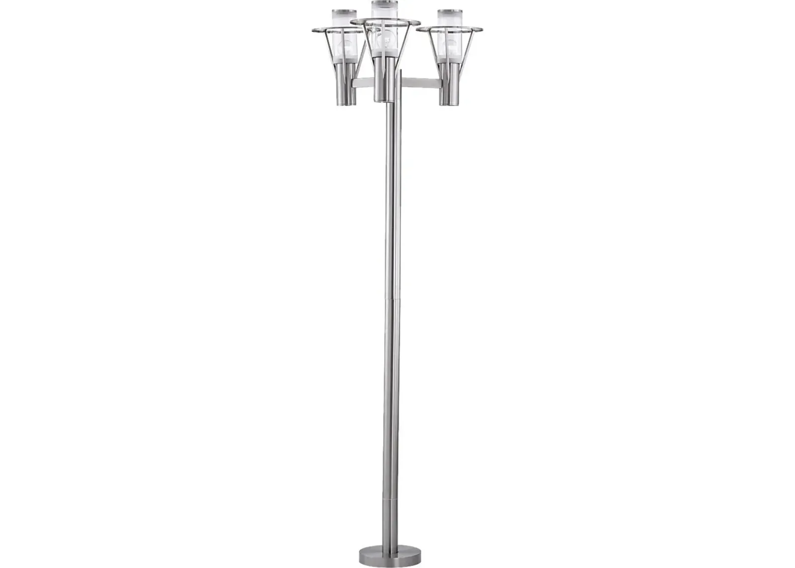 Perrott Bend Silver Outdoor 3 Light Floor Lamp