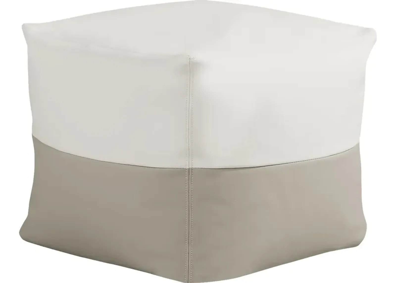 Pall Taupe Outdoor Pouf Ottoman