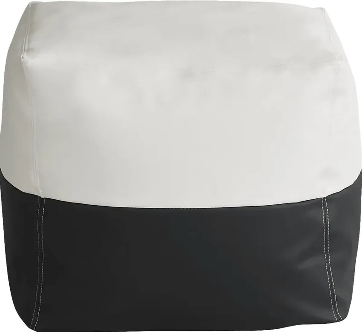 Pall Black Outdoor Pouf Ottoman