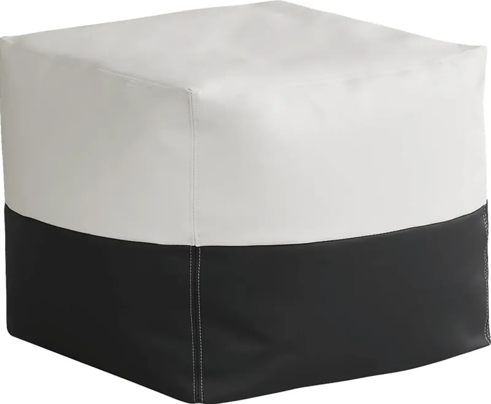 Pall Black Outdoor Pouf Ottoman