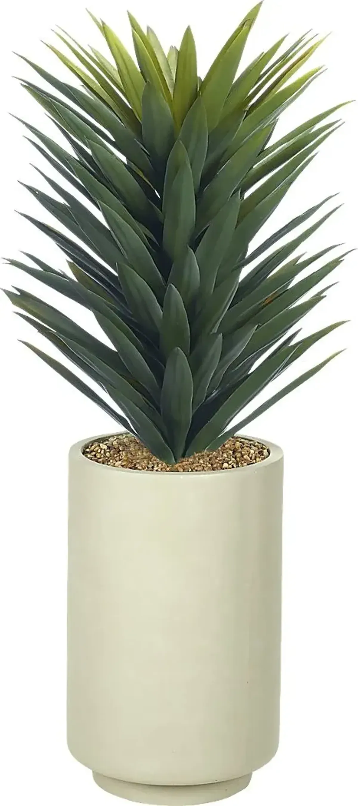 Sissa Green 38 in. in UV Artificial Agave Plant in Beige Planter
