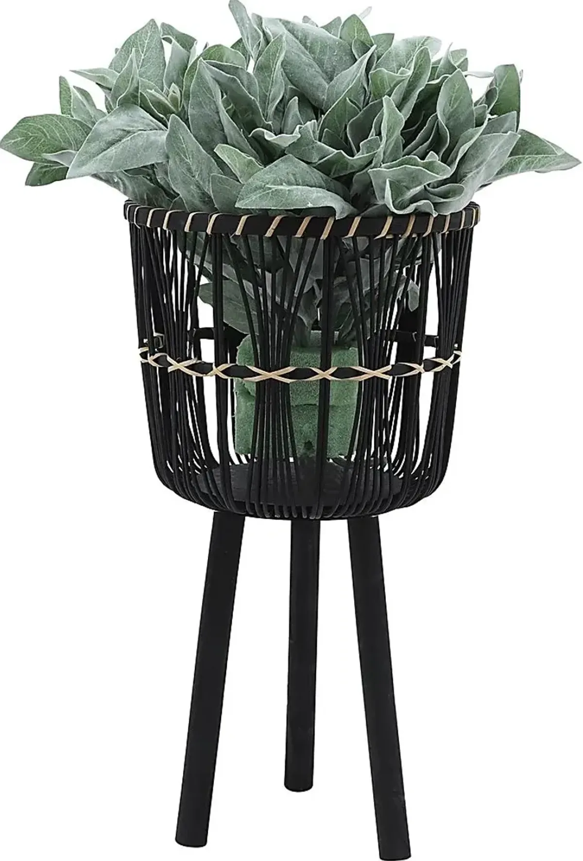 Mallaga Black Planter, Set of 3