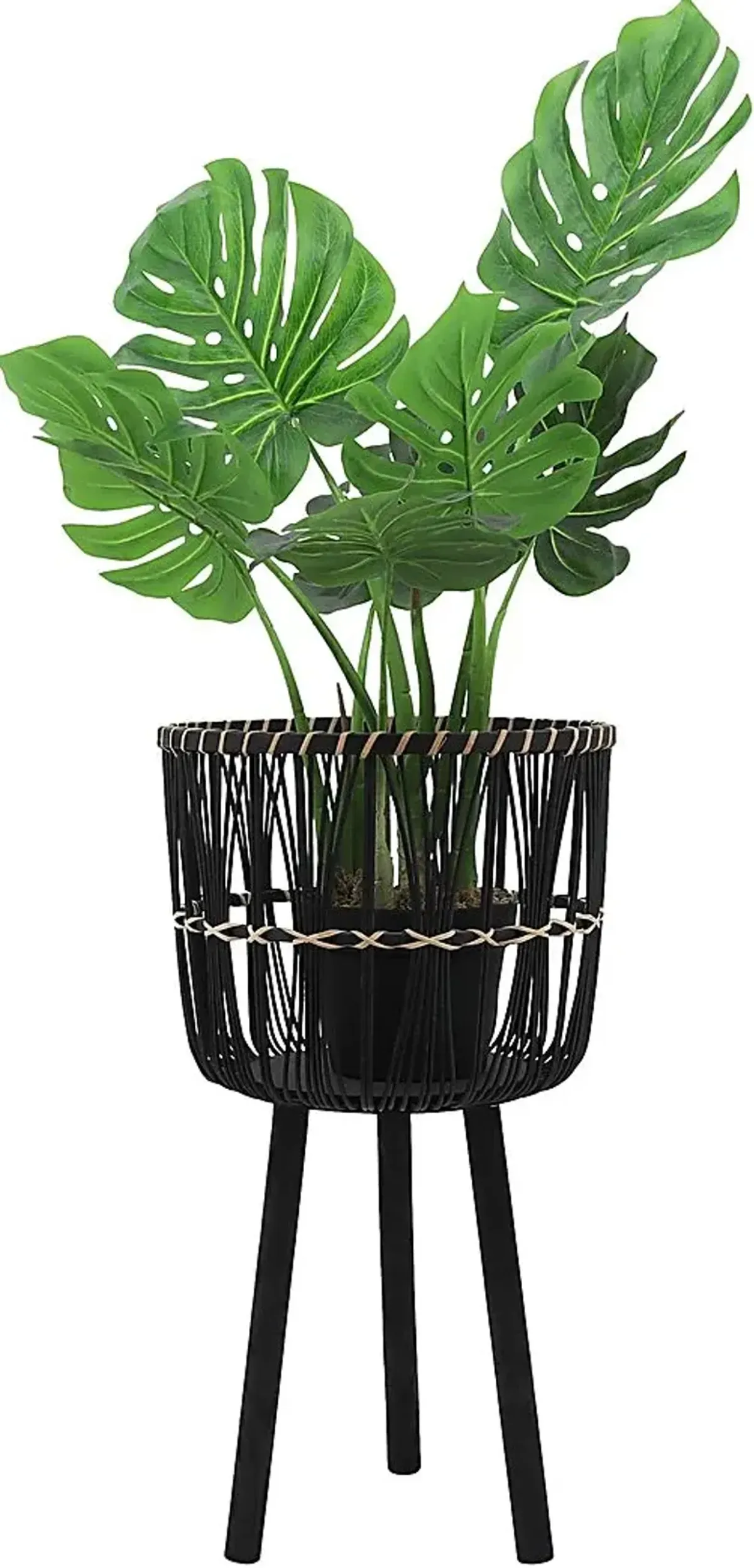 Mallaga Black Planter, Set of 3