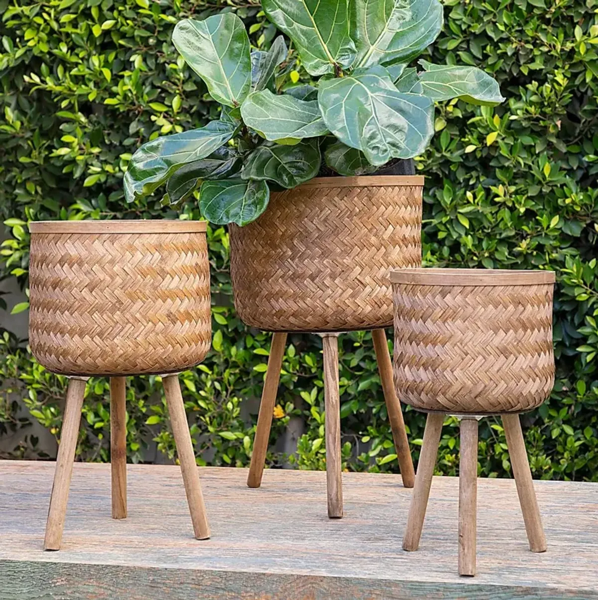 Lornadale Brown Planter, Set of 3